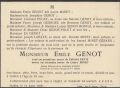 Faire-part de décès d'Emile Genot le 11.08.1936 à Ouffet