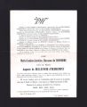 Décès baronne de Bonhoe Marie le 10/01/1913