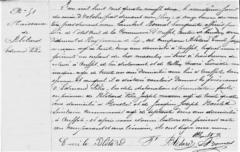 Fichier:Blétard Edmond dit Félix acte de +.jpg