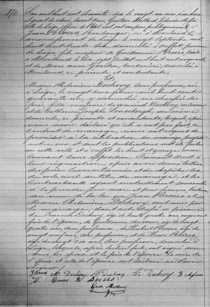 Fichier:Broers Jean X Marie Philomène Dechevy acte de 00.jpg