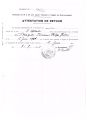 ...Ferdinand Braquet, attestation de retour