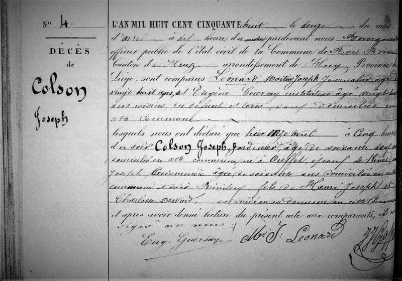 Fichier:Colson Jean dit Joseph acte de +.jpg