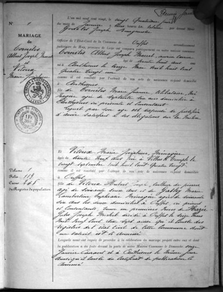 Fichier:Conélis Albert X Vitoux Marie Joséphine.jpg