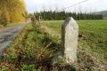 Au Tige de Fairon, une des bornes séparant Ouffet du domaine d'Odeigne 08/11/2016