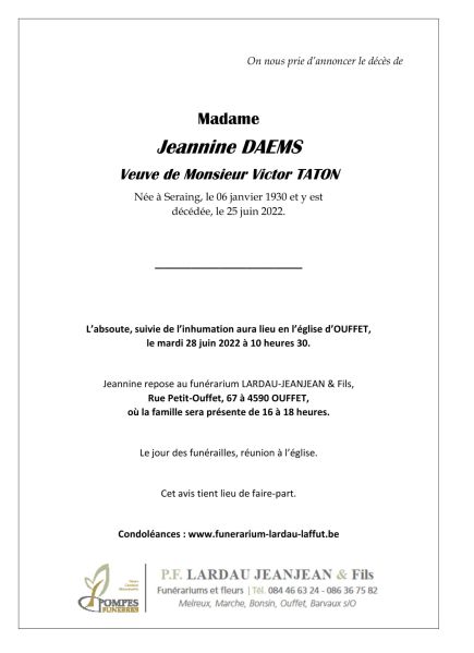 Fichier:Daems Jeannine veuve Taton Victor.jpg
