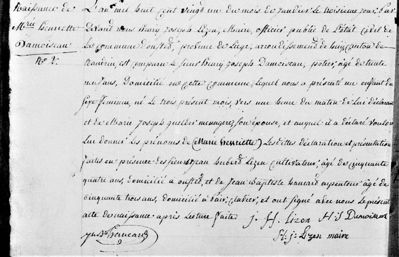 Fichier:Damoiseaux Marie dite Henriette acte de 0.jpg