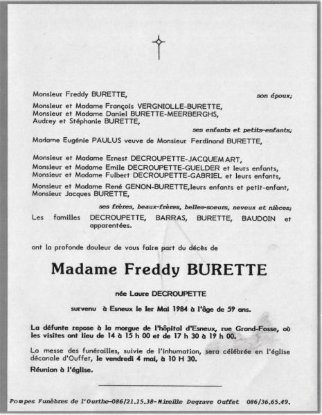 Fichier:Decroupette Laure ép. Burette Freddy.JPG