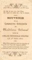 Souvenir Madeleine Delvosal