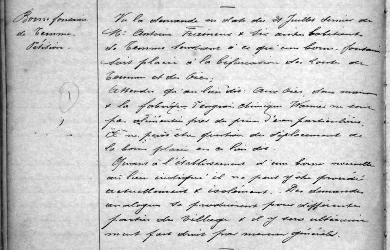 Fichier:Eau potable 42 Borne fontaine de Temme CC 24.08.1899.JPG