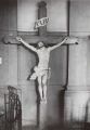 Crucifix, bois polychromé, XVIIIe