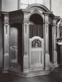 Confessional (x2), chêne, réalisés par le menuisier Henri Danthine rue Hestrumont dans le premier quart du XXe siècle