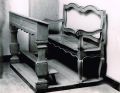 Banc (x2) avec prie-dieu, en chêne, 1782