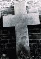Croix funéraire ancien cimetière, priez pour l'âme de ma mère, décédée le 1 janvier 1850 à l'âge de 85 ans, J.P.J. Vrancken curé d'Ouffet
