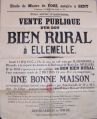 Affiche de la vente publique d'un immeuble