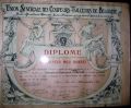 Le diplôme d'Edouard Minet-Henrard