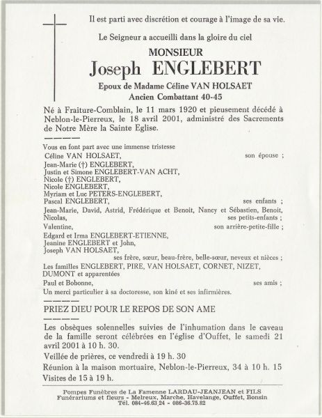 Fichier:Englebert Joseph ép. Vanholsaet Céline.JPG