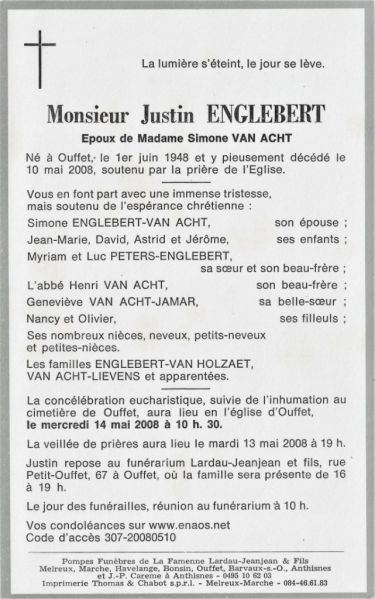 Fichier:Englebert Justin ép. Van Acht Simone.JPG