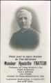 Souvenir du décès de Hyacinthe Fraiteur Imprimerie Genon à Ouffet