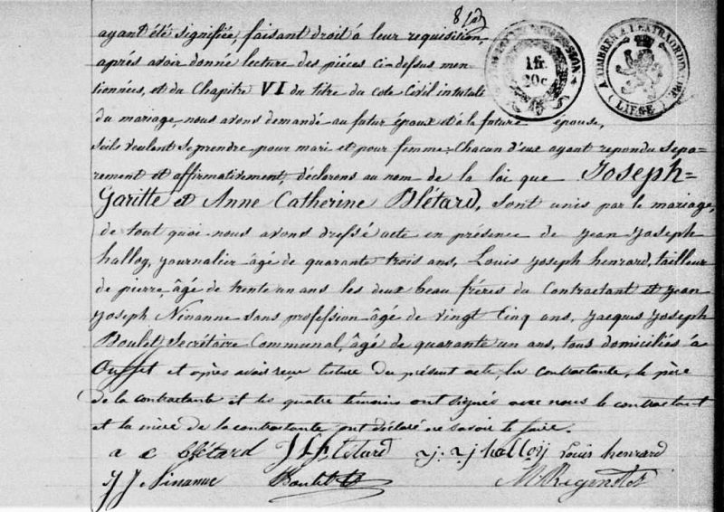Fichier:Garitte Joseph X Blétard Anne 2 acte de 00.jpg