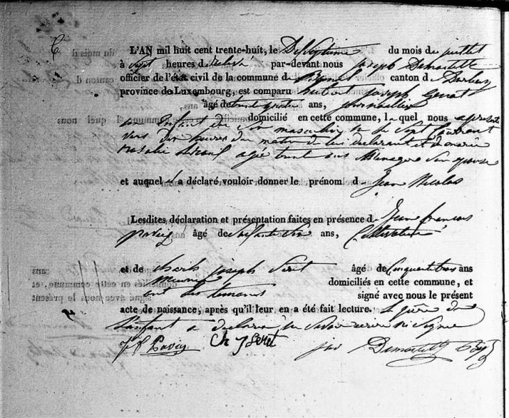 Fichier:Genot Jean Nicolas Acte de Naissance.jpg