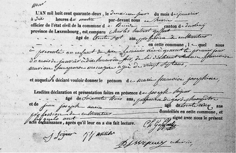 Fichier:Goffart Marie Françoise acte de 0.jpg