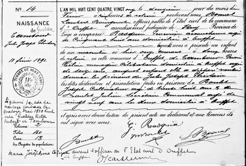 Fichier:Guelder Jules né Tambour acte de 0.jpg
