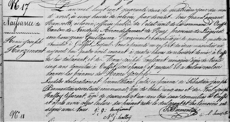 Fichier:Harzimont Henri Joseph acte de 0.jpg