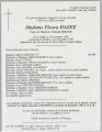 Décès d'Euphrasie Hazée le 22/12/1993