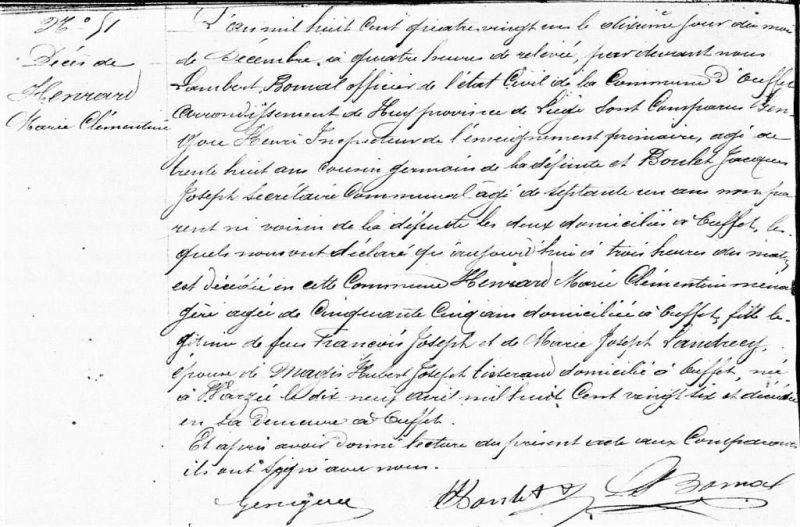 Fichier:Henrard Marie Clémentine acte de +.jpg