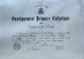 1931 Certificat de fin d'études du 1er degré