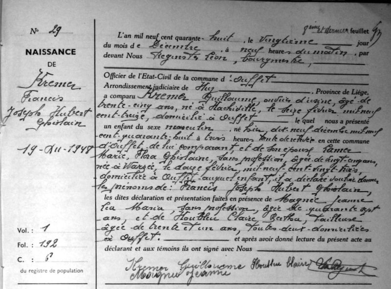Fichier:Kremer Francis Joseph °.jpg