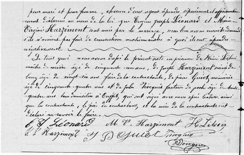 Fichier:Léonard Eugène X Harzimont Marie Virginie 2 acte de 00.jpg