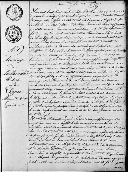Fichier:Lallemand Hubert X Lizen dite Eugénie 1 acte de 00.jpg
