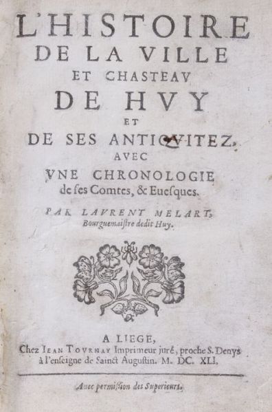 Fichier:Laurent Mélart Histoire de Huy.jpg