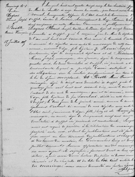 Fichier:Legros Florent X pirotte Marie Françoise 1 acte de 00.jpg