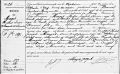 Décès d'Hubert Magis le 06.09.1889 à Ouffet