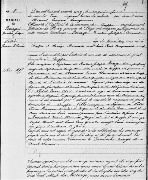 Fichier:Magis Nicolas X Petit Marie Thérèse 1 acte de 00.jpg