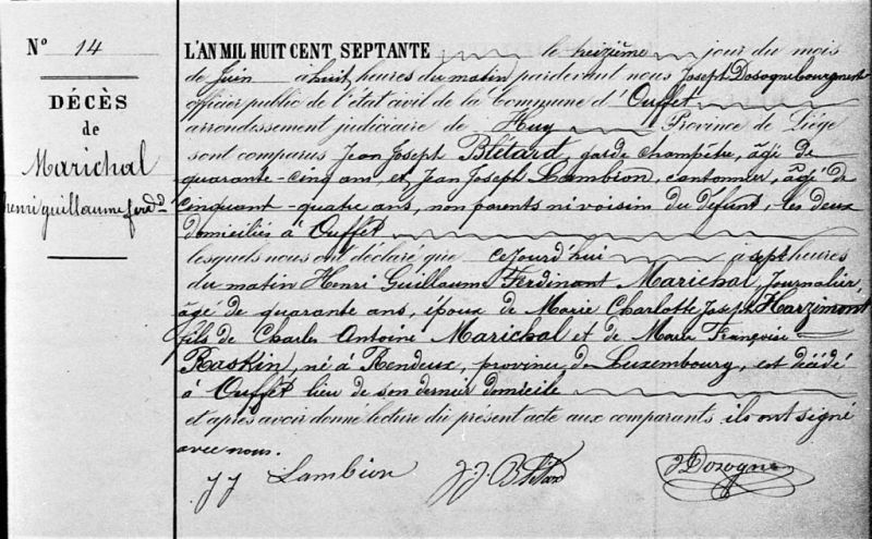 Fichier:Marichal Henri Guillaume acte de +.jpg