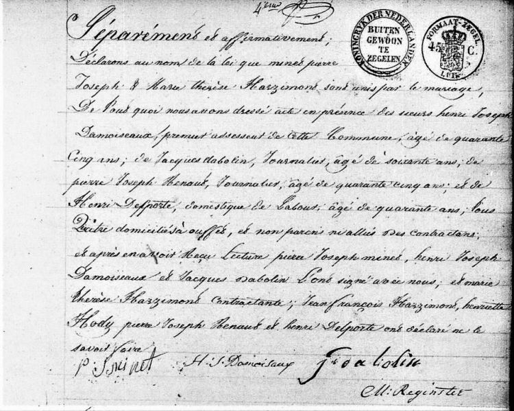 Fichier:Minet Pierre X Harzimont Marie Thérèse 3 acte de 00.jpg