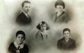 Après 9 mois d'angoisse, la 1ère photo des enfants à Ouffet reçue par Pilar à Barcelone avec au dessus le couple d'Oneux