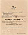 Faire-part décès de Jules Ronval le 20.03.1908