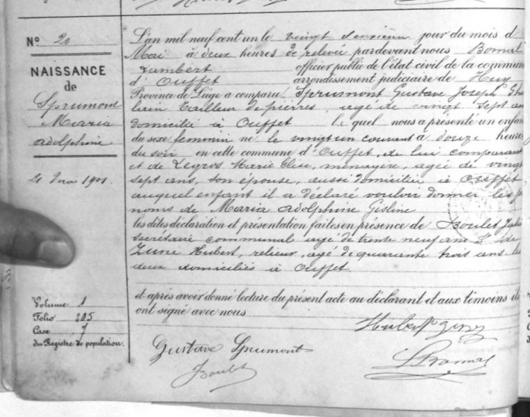 Fichier:Sprumont Maria Adolphine °.jpg