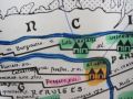 Pernaco (Braives) sur la chaussée romaine, à XVI lieues romaines de Tongres (Atuaca)