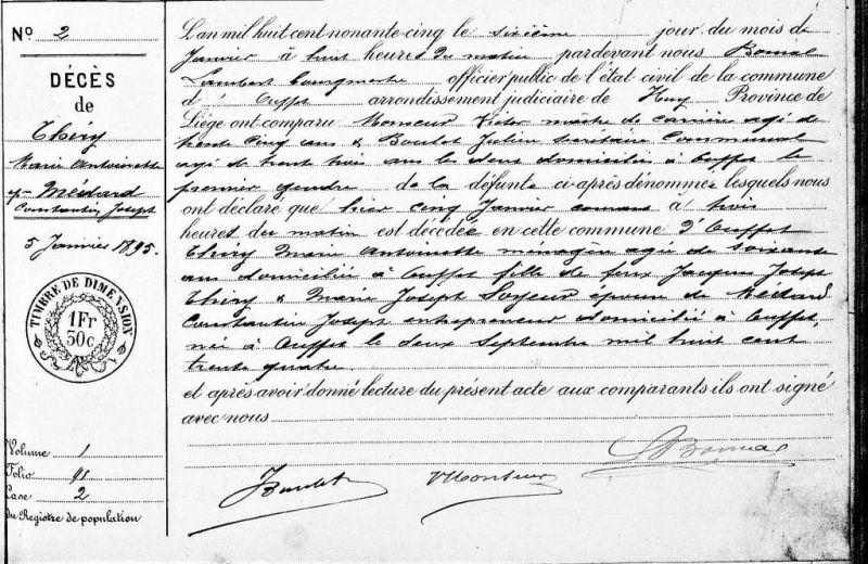 Fichier:Thiry Marie Antoinette acte de +.jpg