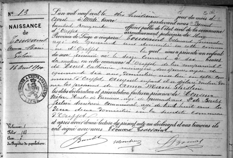 Fichier:Toussaint Anna Marie Gisline °.jpg