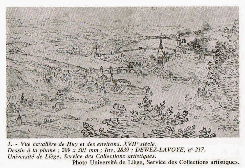 Fichier:Vue cavalière de Huy au XVIIe siècle.jpg