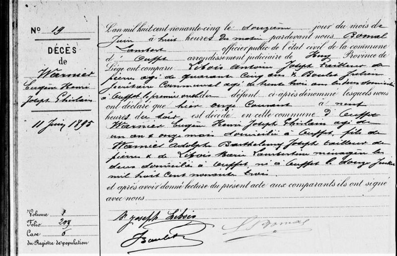 Fichier:Warnier Eugène enfant acte de +.jpg