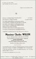 Décès de Charles Willem le 01/11/1995