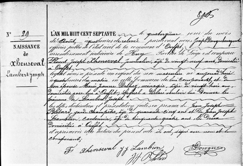 Fichier:Xhenseval Lambert 1870- 1900 acte de 0.jpg